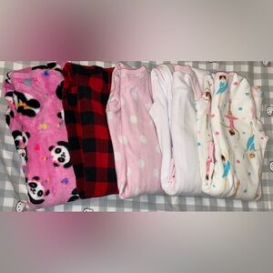 🍁 ❄️ Girls Toddler 5T Fleece Pajamas Bundle ❄️ 🍁